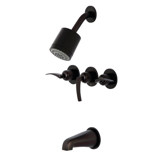 Tub and Shower Faucet, Oil Rubbed Bronze, Wall Mount